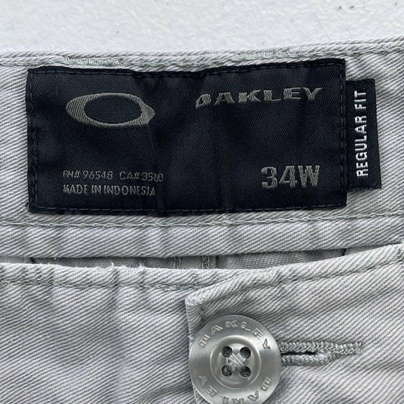 Oakley Men’s 10” Shorts Regular Fit Gray Size 34 - Picture 4 of 4